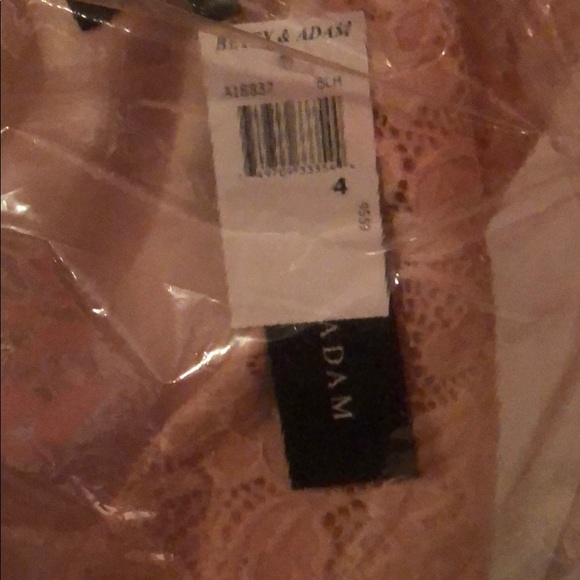 Blush Betsy & Adam Long Cap Sleeve Lace Gown 4 - Picture 4 of 4